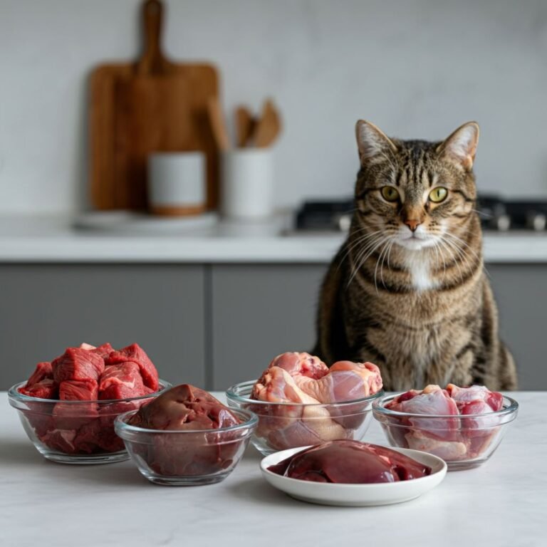 Raw cat food