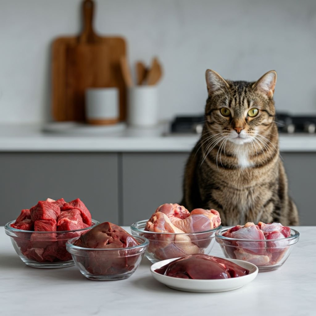Raw cat food