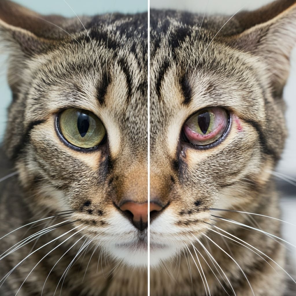 Cat eye Infection